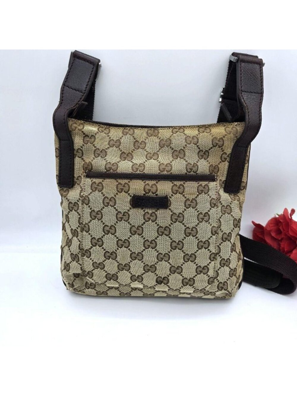 Gucci Shoulder Bag GG Canvas Brown